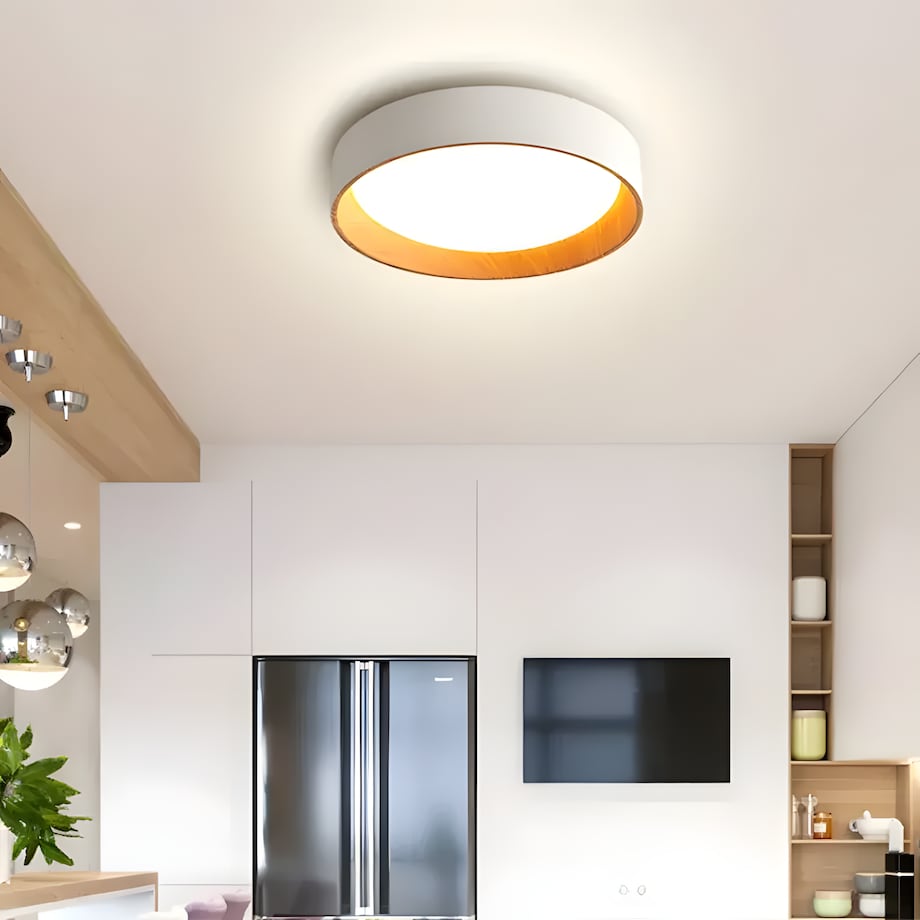 Lampa Sufitowa G115-C 40Cm Beżowy, Metal