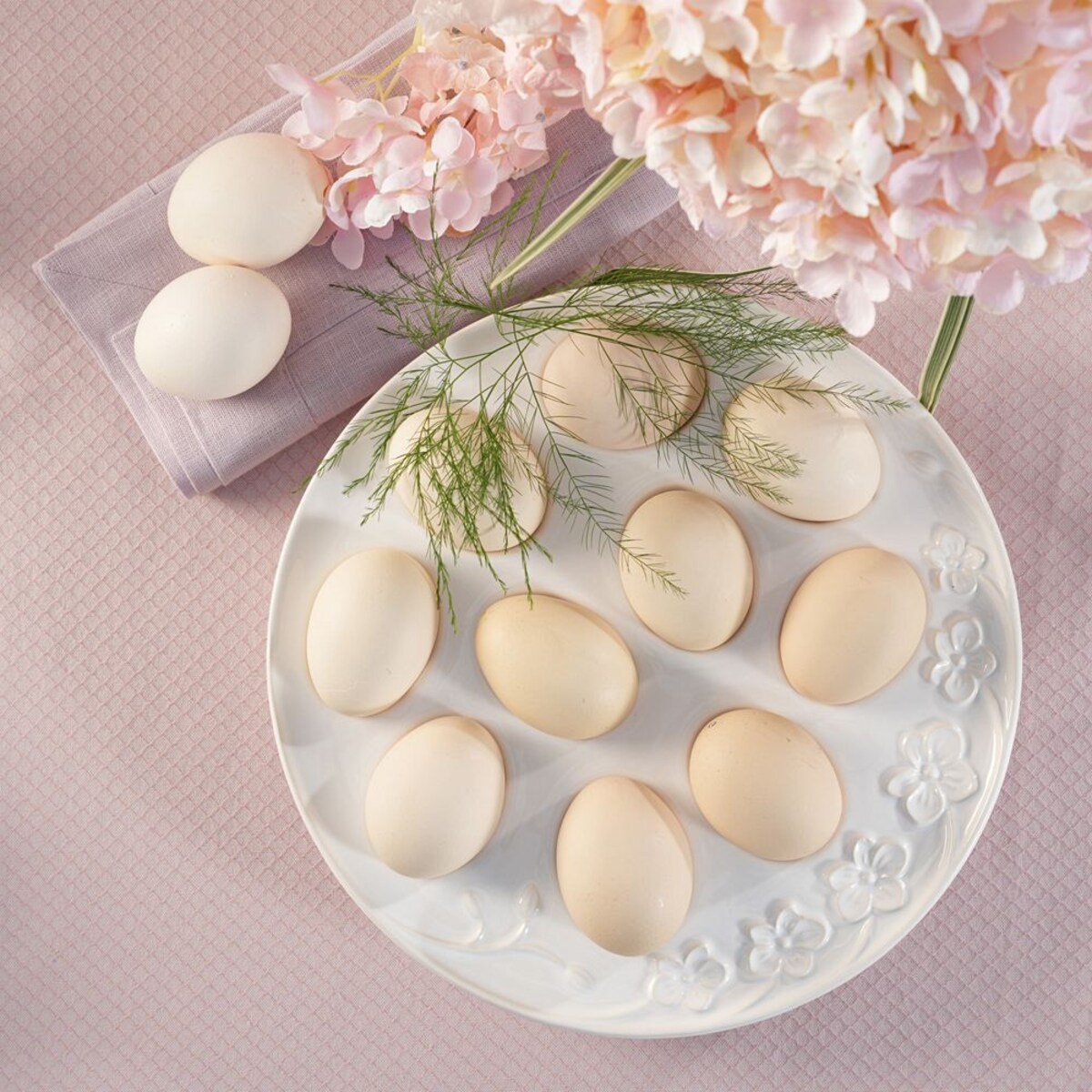 VILLA ITALIA Talerz na jajka ceramiczny 25,5 cm TIVOLI