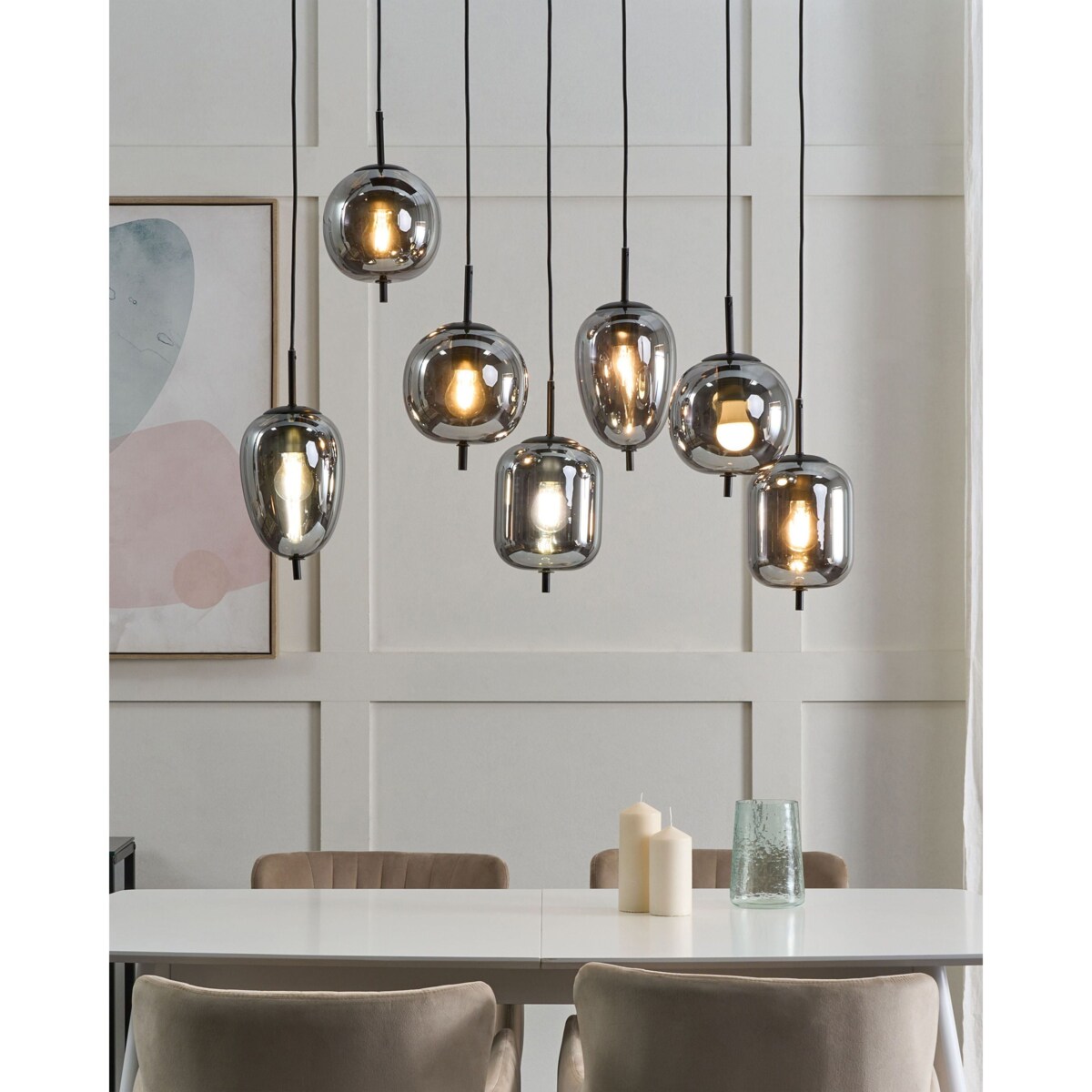 Lampa wisząca TARLO Szkło Mosiężny