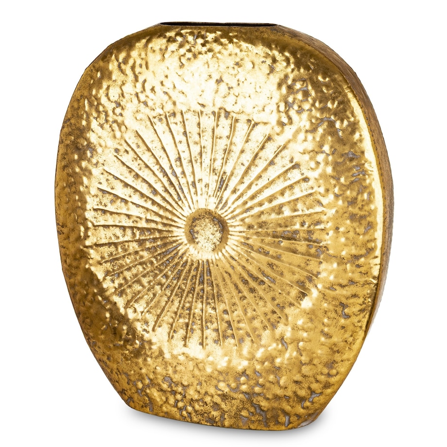 Wazon metalowy złoty 74x65x10,5 cm ZLATO