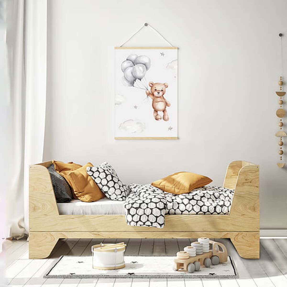 Poster Story, Plakat, Obraz - Miś Marzyciel, wymiary 60 x 84 cm