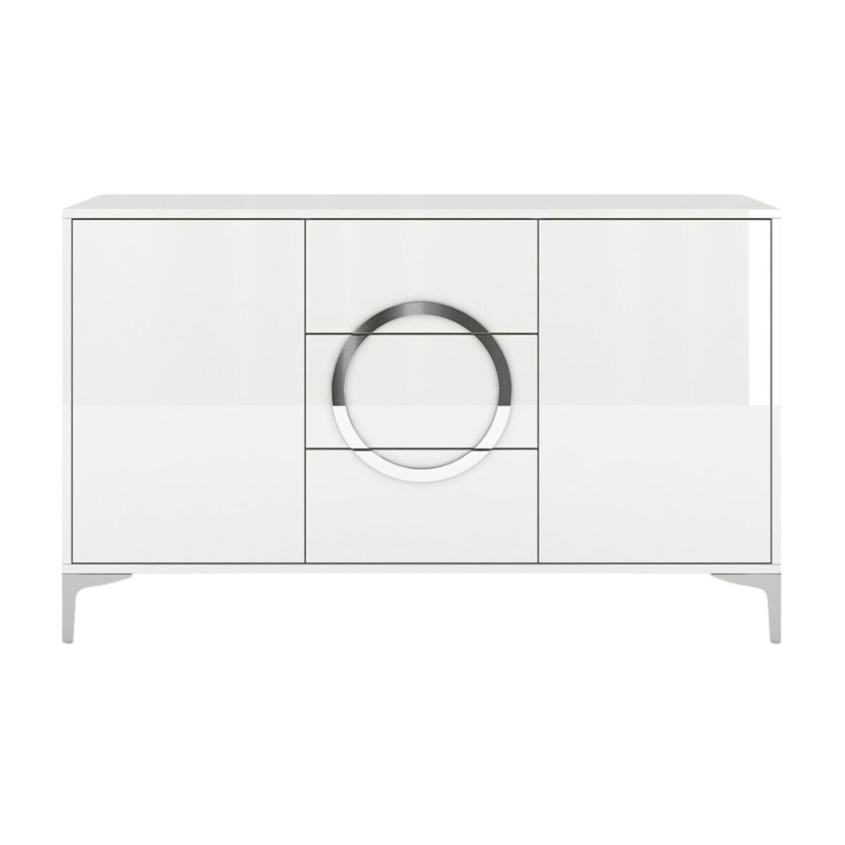 Biała nowoczesna komoda Dancan EVA | połysk