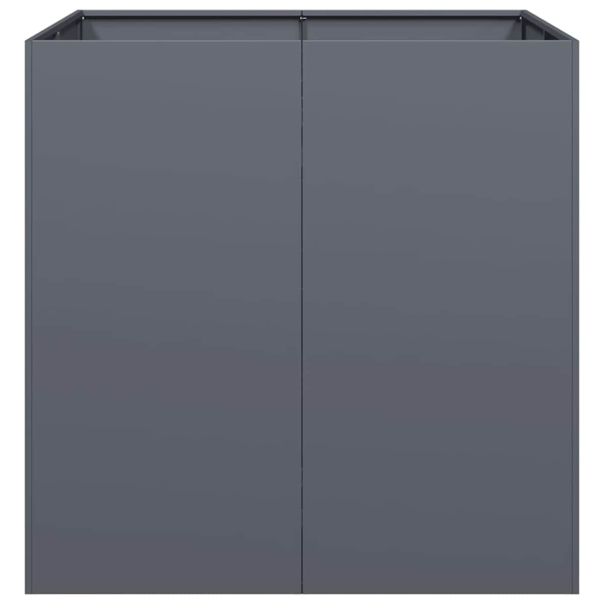 vidaXL Doniczka Antracyt 80x80x80 cm Stal