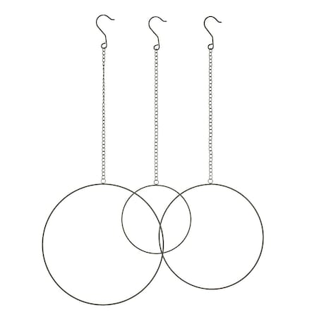 Dekoracja wisząca Rumba Black 3szt., 35/30/20 cm