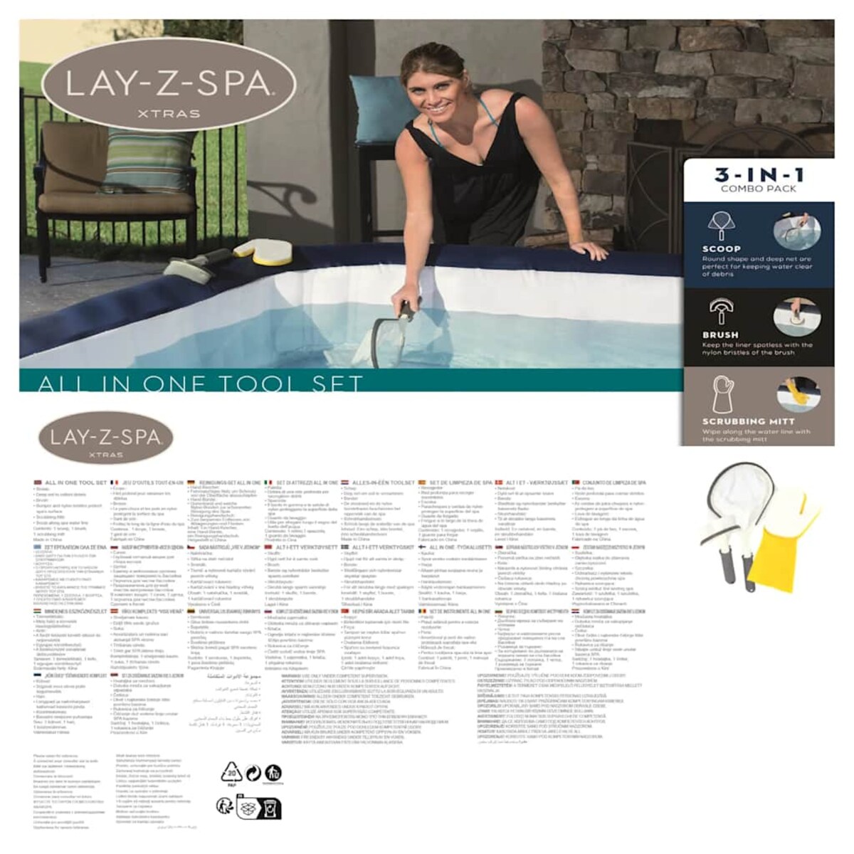 Bestway Lay-Z-Spa Zestaw narzędzi do czyszczenia wszystko w jednym