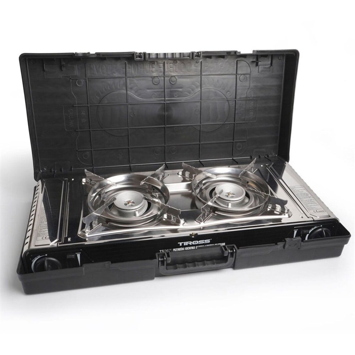 Tiross kuchenka turystyczna gazowa podwójna 2.2kw TS267