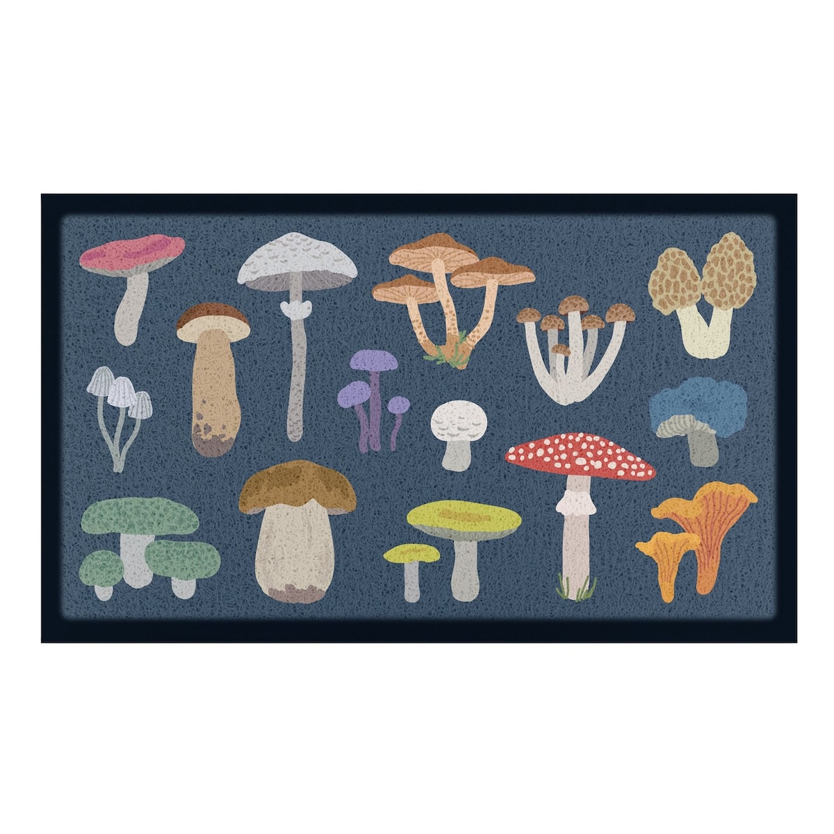 Wycieraczka z motywem grzybów leśnych - (70 x 40 cm)