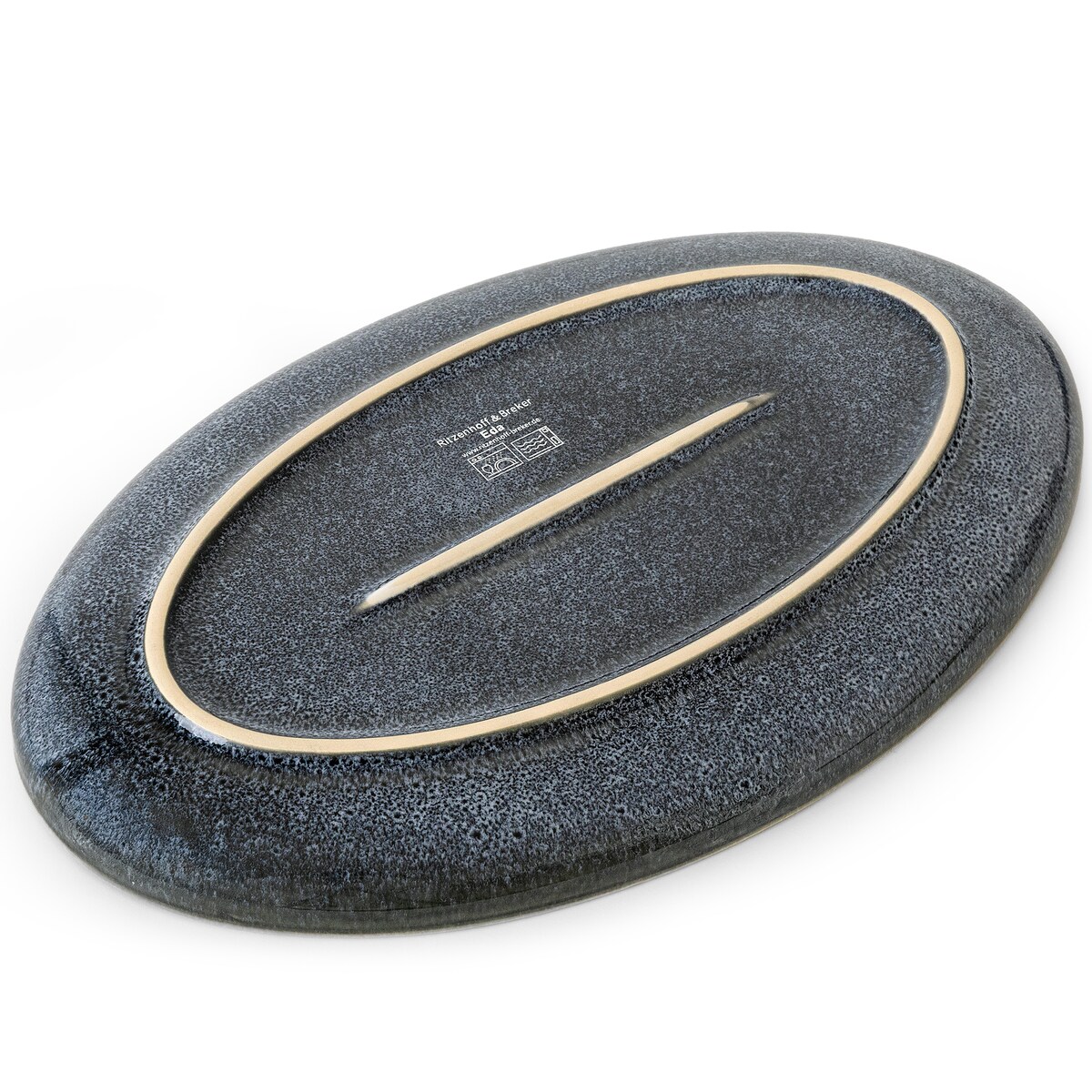 EDA Zestaw półmisków (2 szt.), niebieski/szary/beżowy