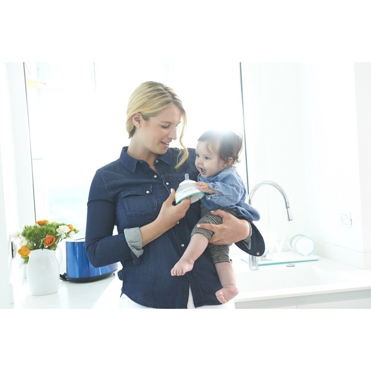 Smoczek silikonowy na butelkę Nanobebe - szybki przepływ - 2 szt.