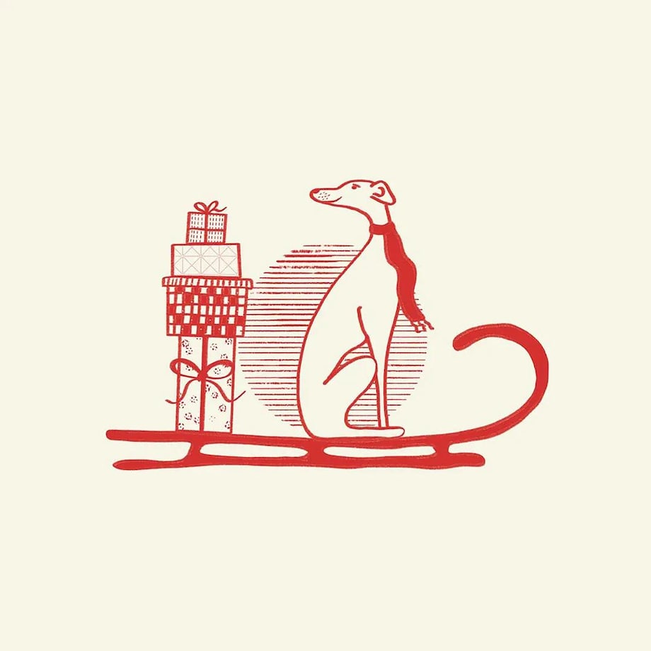 Poduszka świąteczna na krzesło - christmas slide