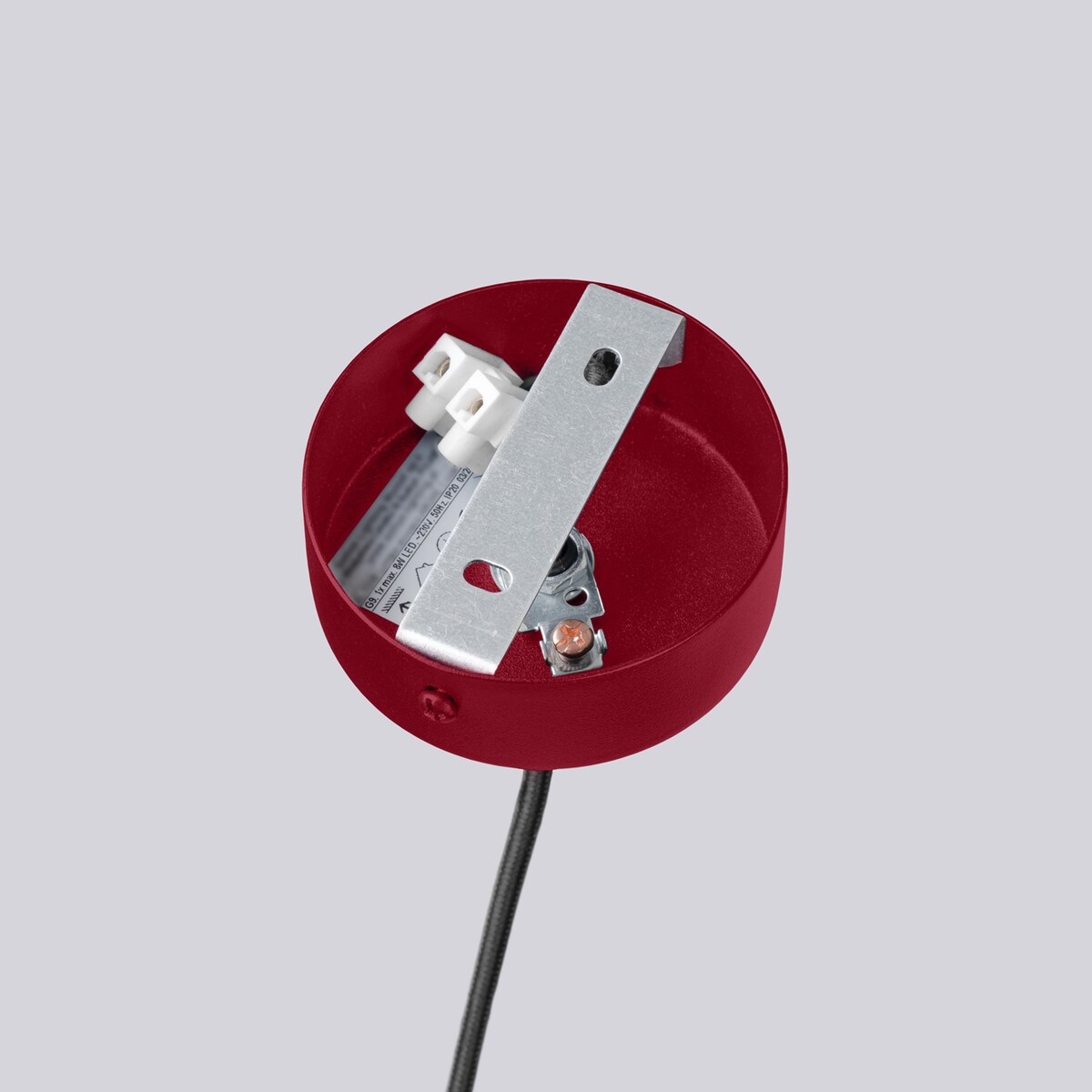 Żyrandol HALO 6 burgund