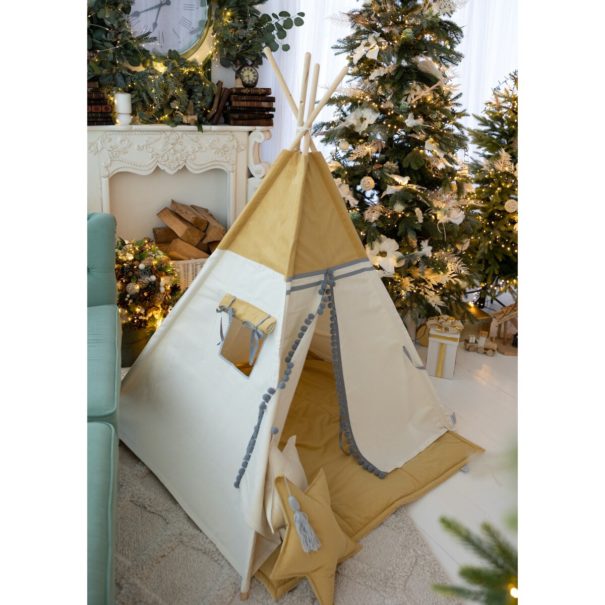 Namiot tipi Cozy Yellow Velvet