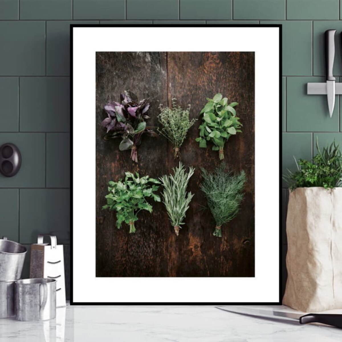 Poster Story, Plakat, Obraz - Świeże Zioła No1, wymiary 60 x 84 cm