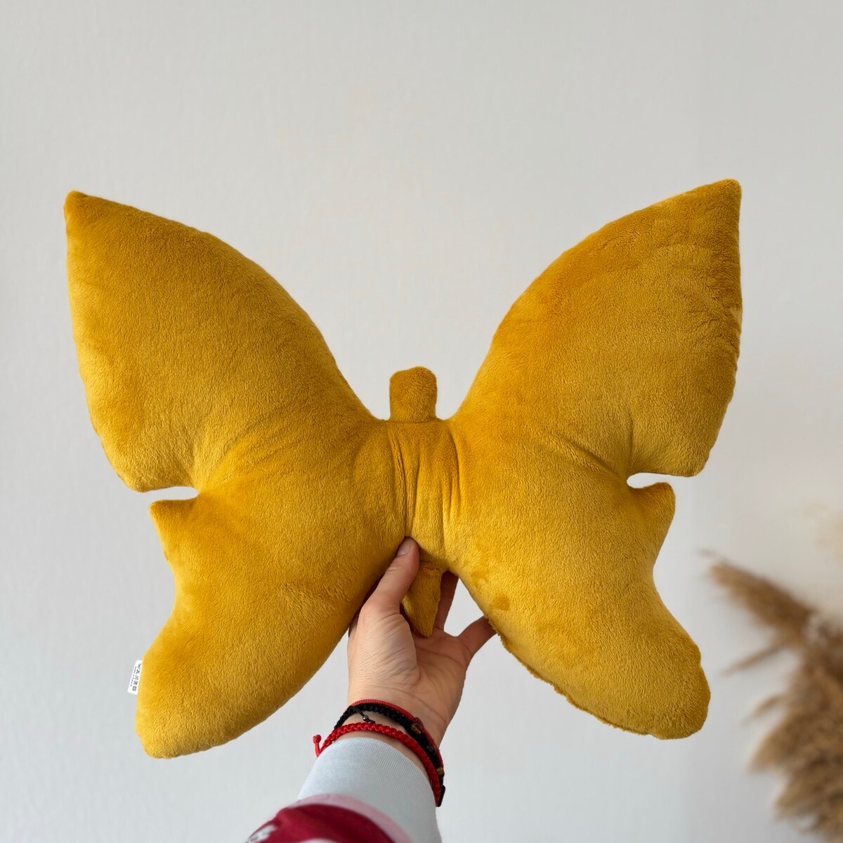 Poduszka dekoracyjna Motyl żółty miodowy