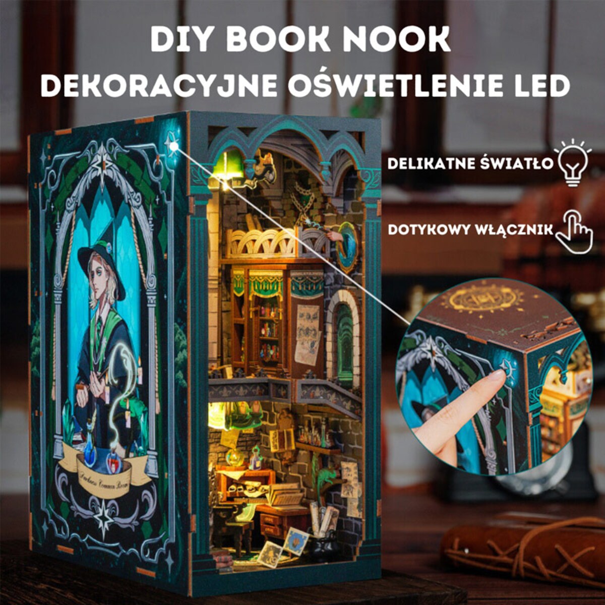 Miniaturowy domek Book Nook - Pokój życzeń - CuteBee