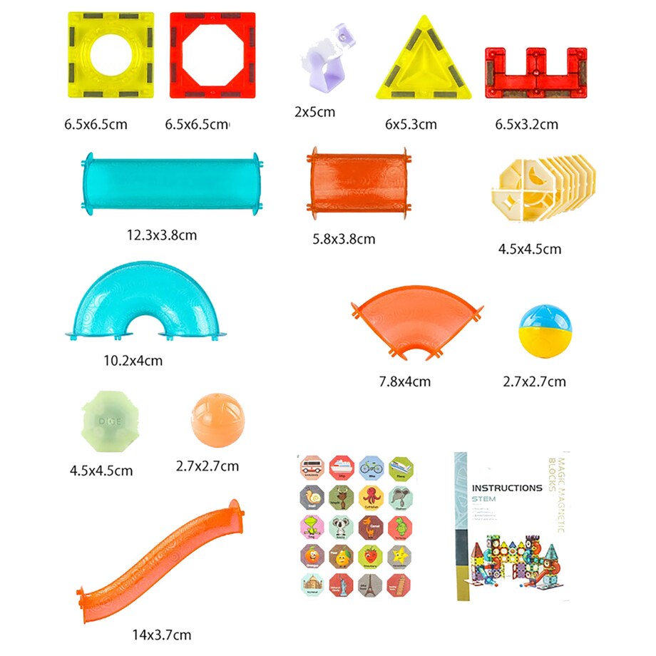 Klocki magnetyczne edukacyjne konstrukcyjne Ricokids