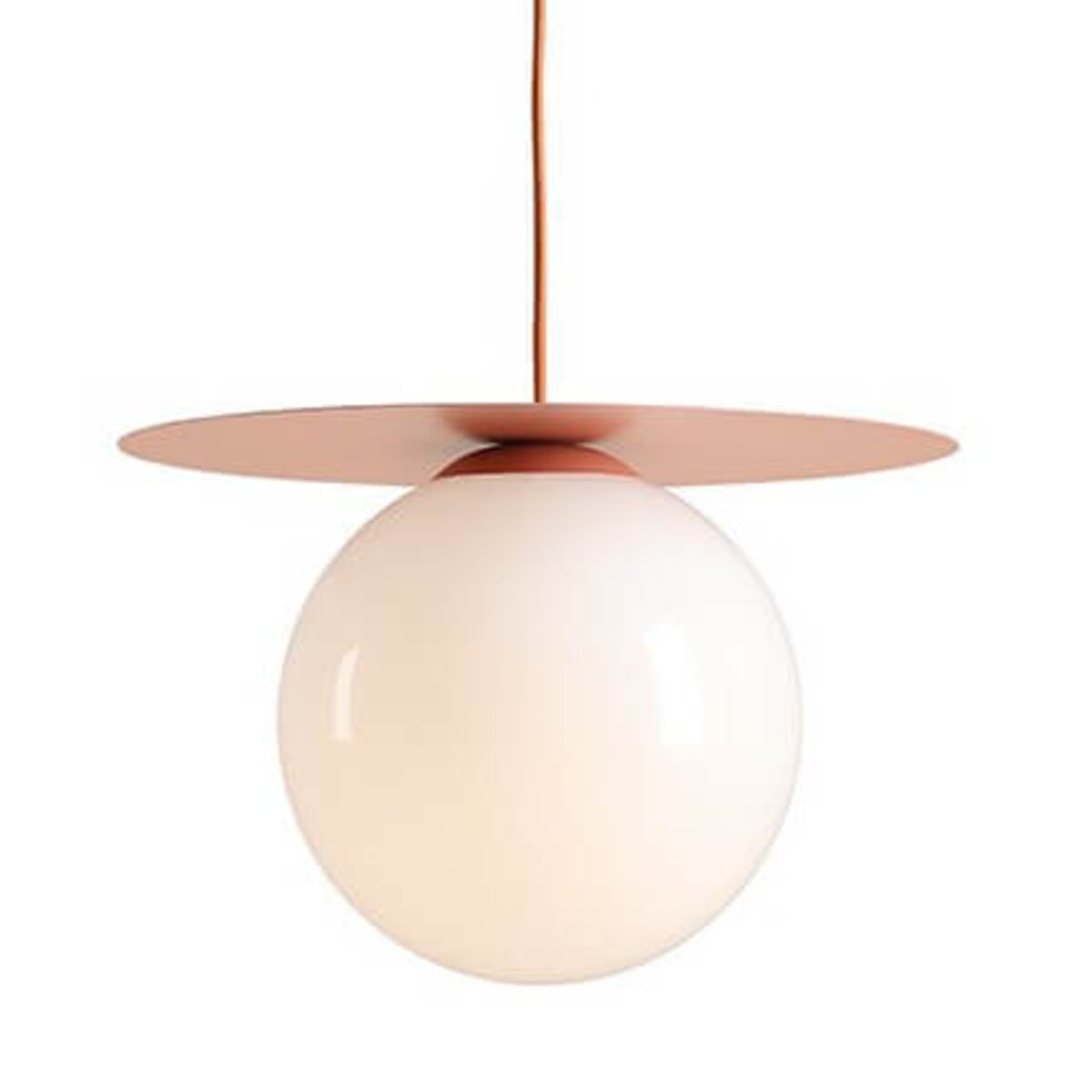 Wisząca lampa do salonu Loop 1125G11_L Aldex szklana kula koralowy