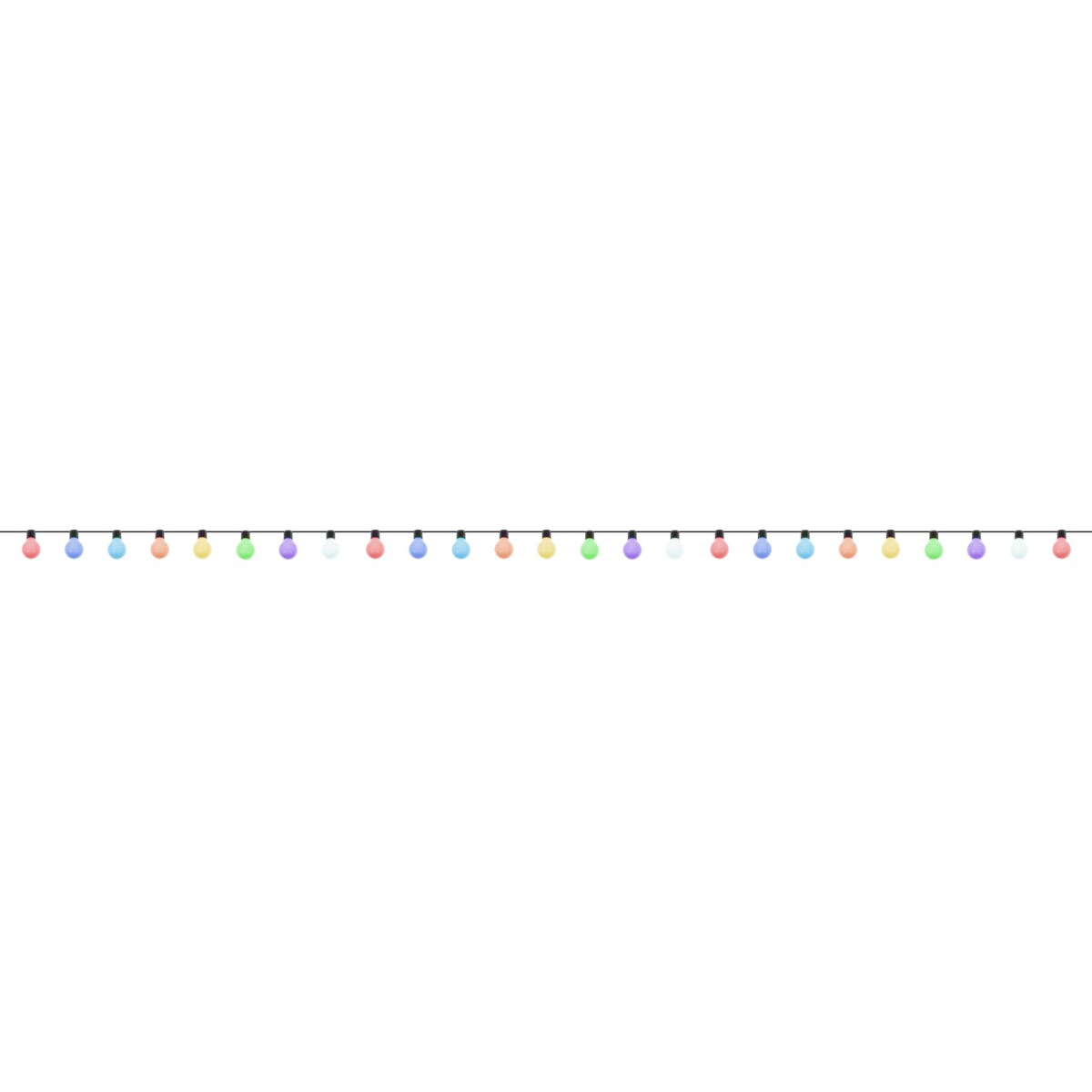 Girlanda świetlna ogrodowa kolorowa 25 x G40 Smart LED 9 m IP 44 ISORTOQ