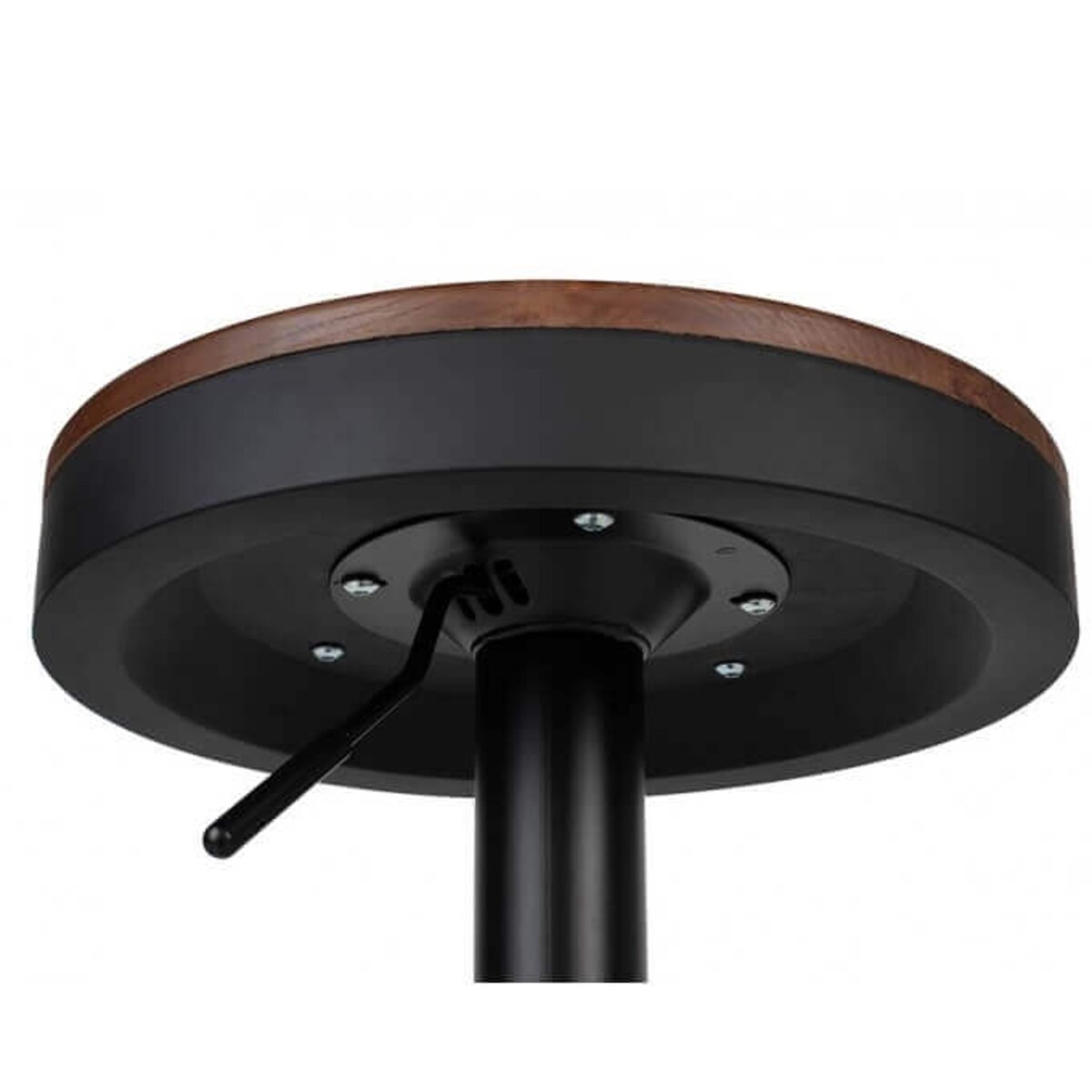 Krzesło barowe VOLT KH010100966 z regulacją czarne drewniane