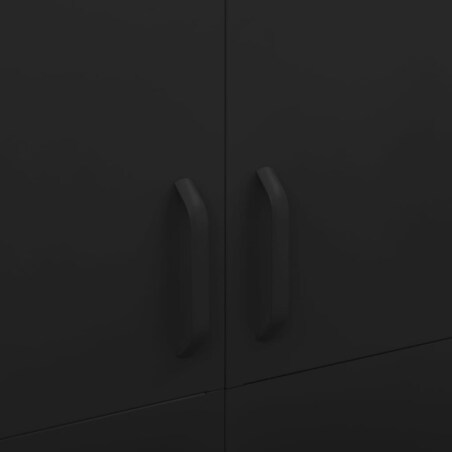 vidaXL Szafa, czarna, 90x50x180 cm, stalowa