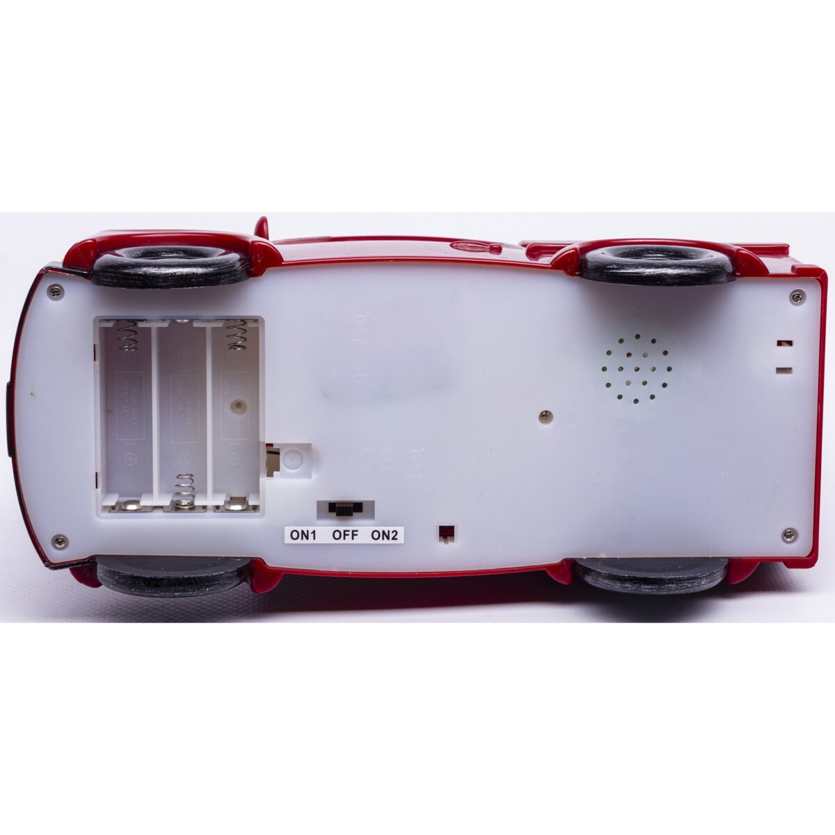 Dekoracja - ciężarówka z choinką LED 18x24x10 cm