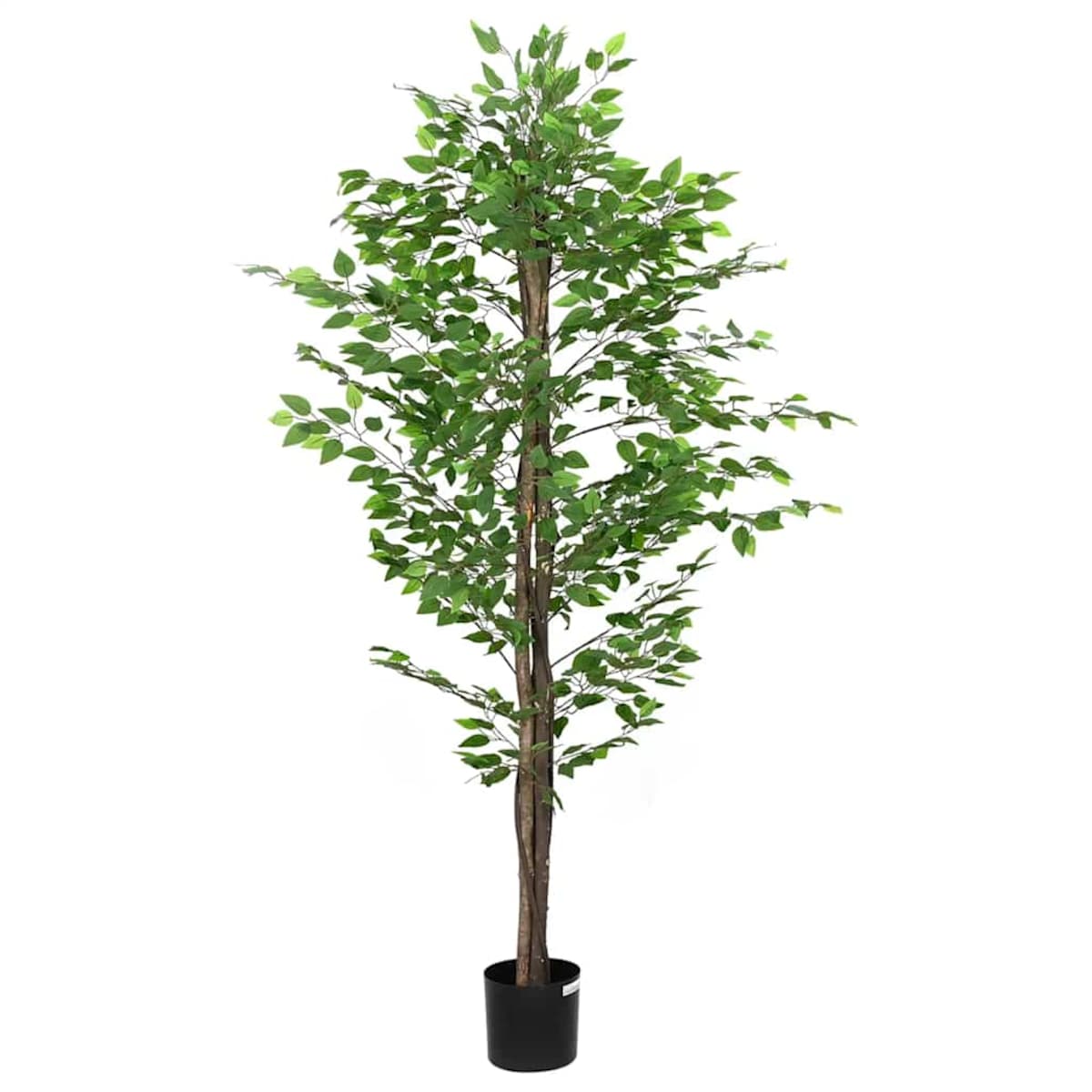 vidaXL Sztuczna roślina Ficus 1260 liści 200 cm zielona