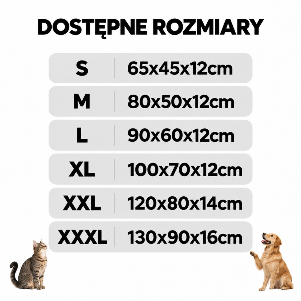 Legowisko dla zwierząt COMO L 90x60x12cm CZARNY