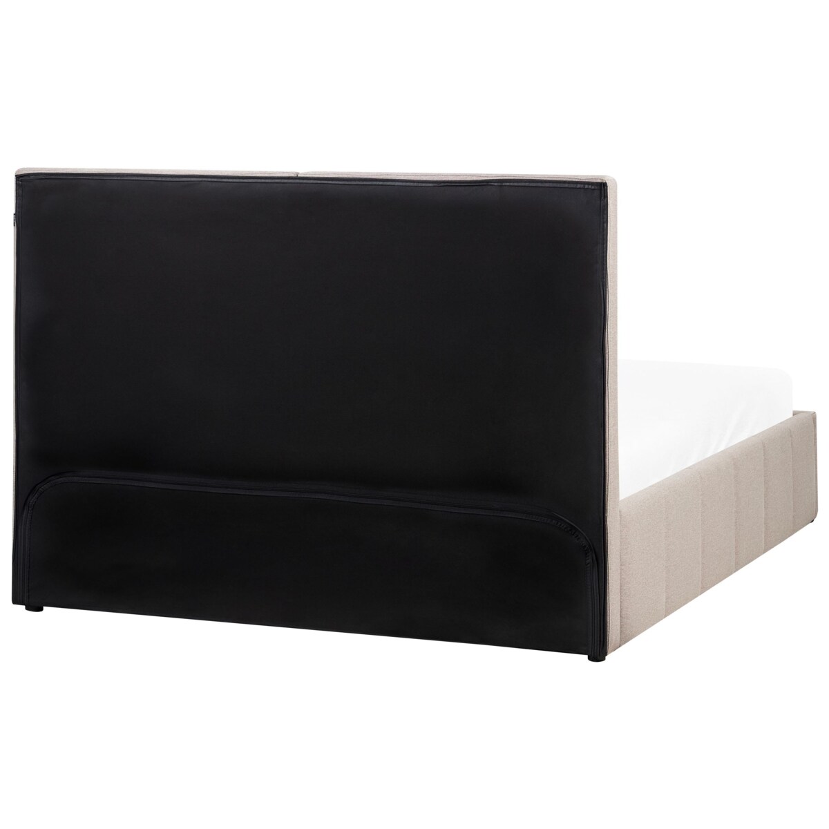 Łóżko z pojemnikiem CASTELNAVET 160 x 200 cm Beżowoszary