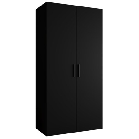 Szafa uchylna otwierana BARI 1 100 wys. 202 cm Czarny + u. Czarny