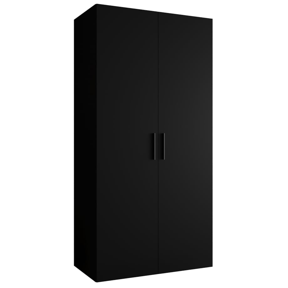 Szafa uchylna otwierana BARI 1 100 wys. 202 cm Czarny + u. Czarny