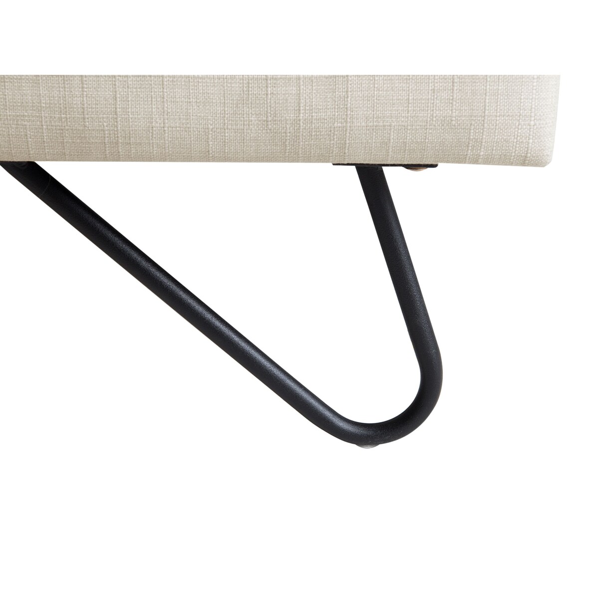 Łóżko tapicerowane 180 x 200 cm beżowe LANNION