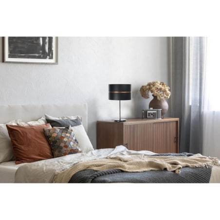 Lampa stołowa SIMPLY GLAMOUR czarna