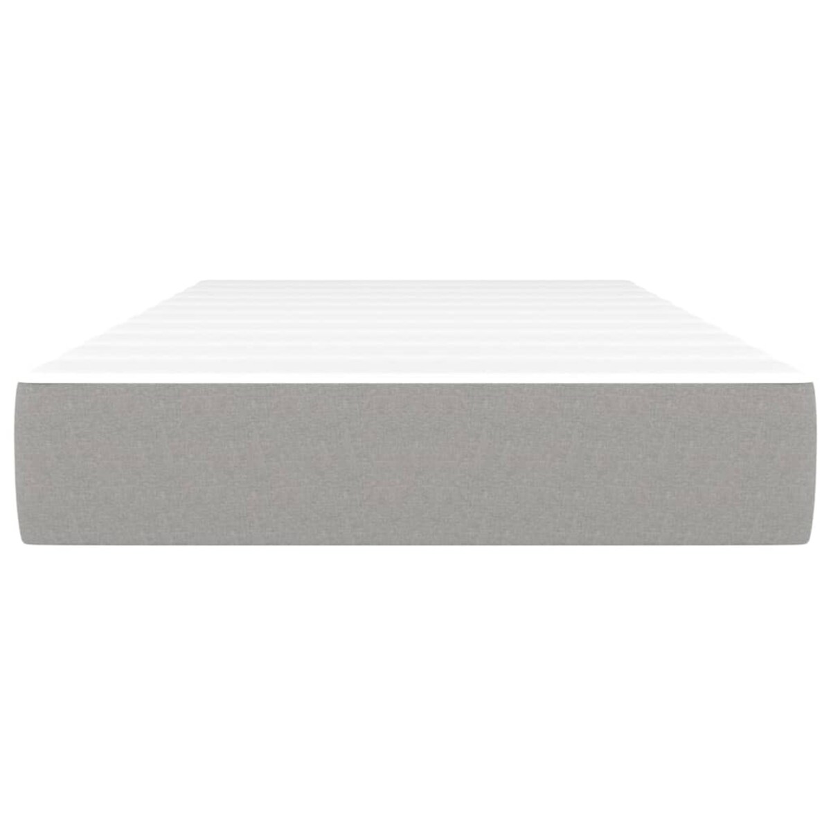 vidaXL Materac kieszeniowy, jasnoszary, 100x200x20 cm, tkanina