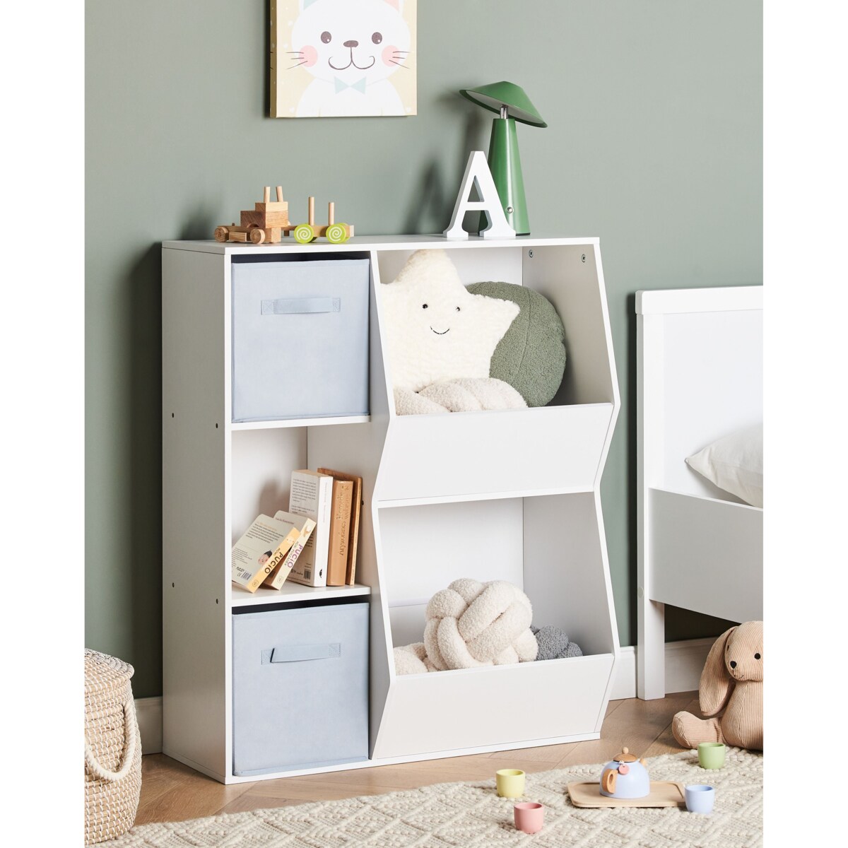 Regał 3 półki DARLOT 93 cm Biały