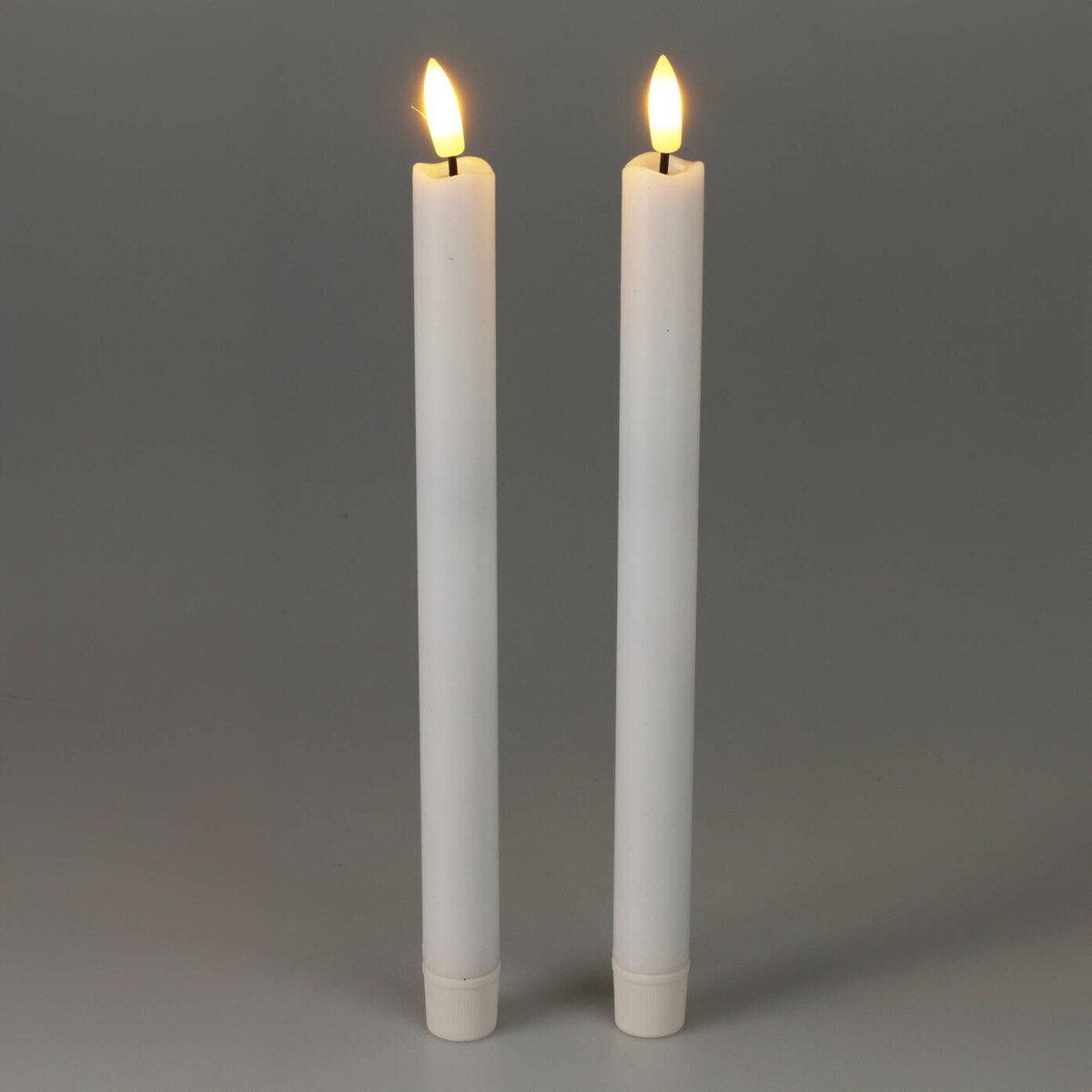 Woskowane świece stołowe z LED, 25 cm