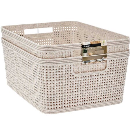 Plastikowe koszyki do organizacji, 24,5 x 19 x 10 cm, 2 szt.