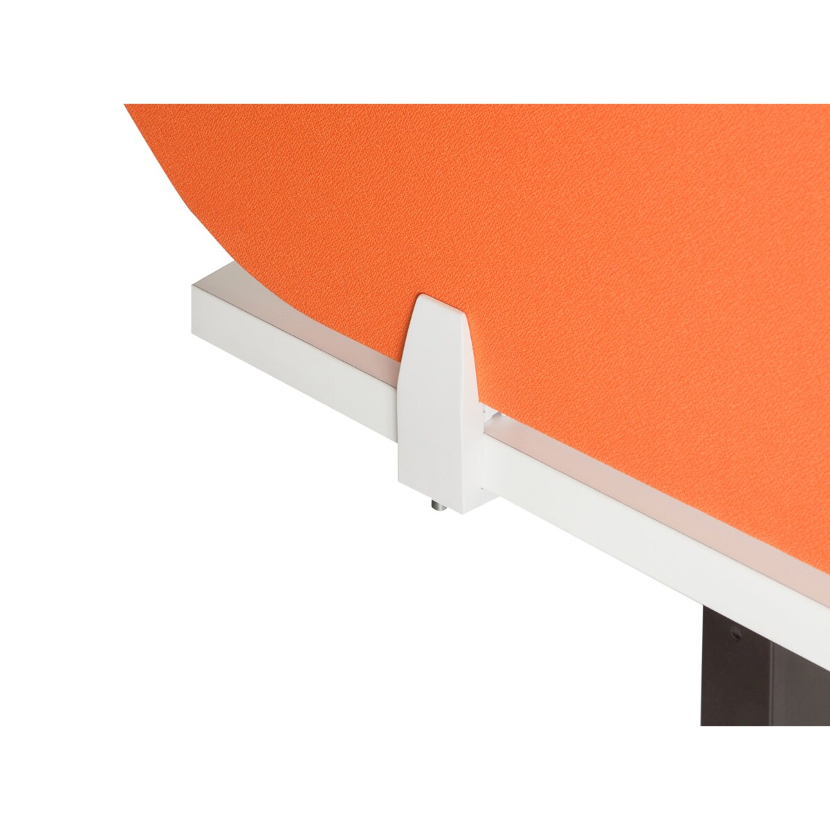 Przegroda na biurko 160 x 40 cm pomarańczowa SPARKY