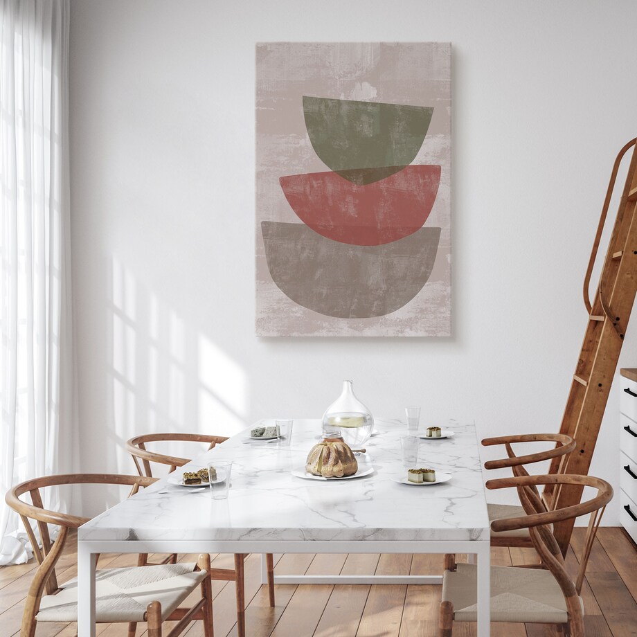 Obraz Kamienne Misy W Stylu Japońskim 80x120cm