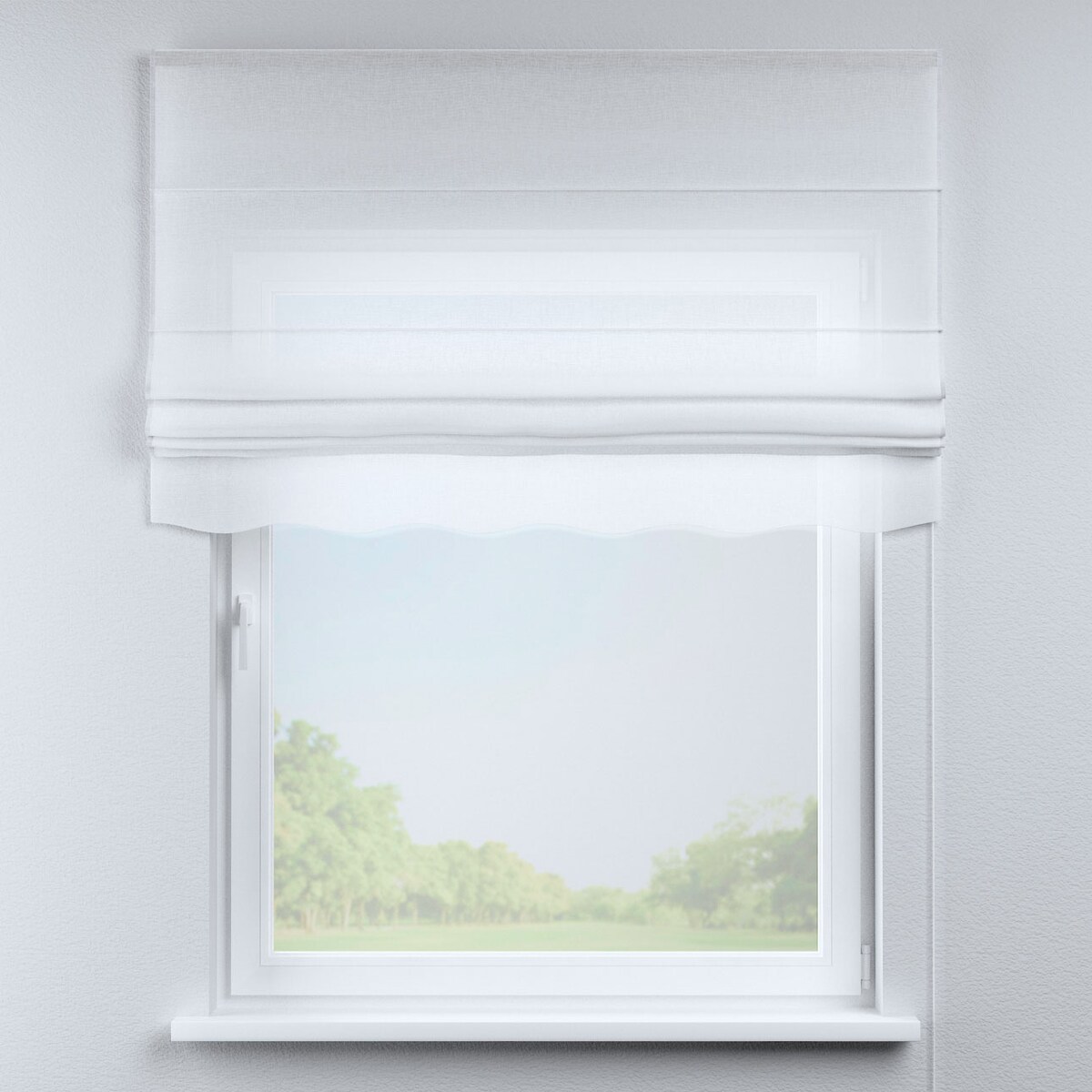 Roleta rzymska Florencja 110x150 prześwitująca biała