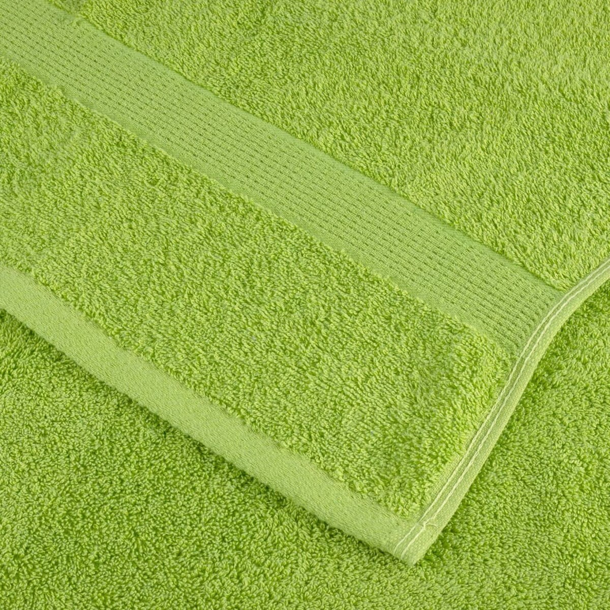 vidaXL Ręczniki premium SOLUND, 2 szt., zielone, 80x200 cm, 600 g/cm²