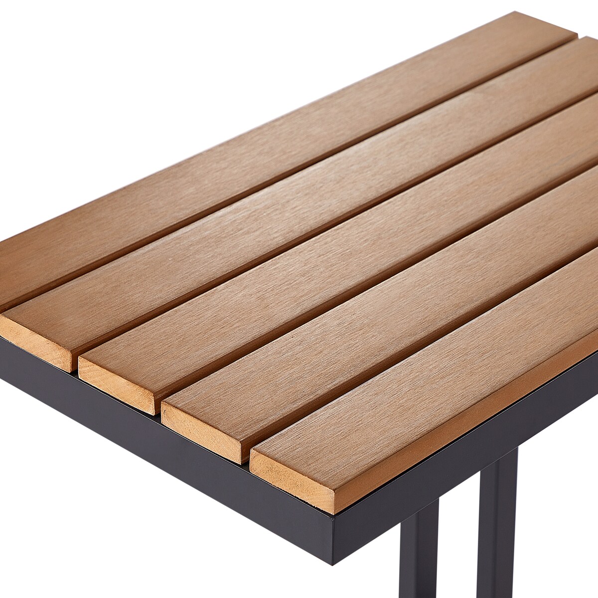 Stolik ogrodowy MESSINA 60 cm 35 cm Czarny