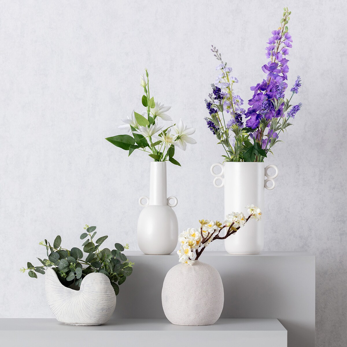 Gałązka Ostróżka 80cm violet light, 5 x 5 x 80 cm