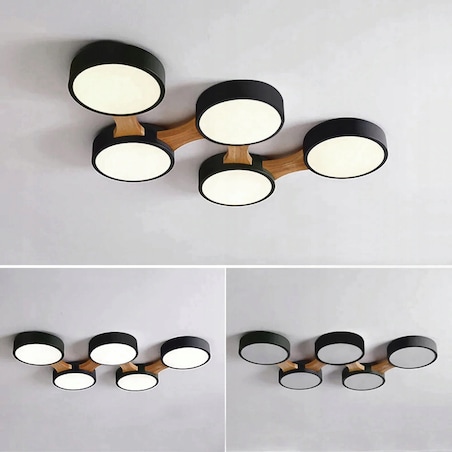 Lampa Sufitowa Nowoczesna Okrągły Plafon Duży Led5
