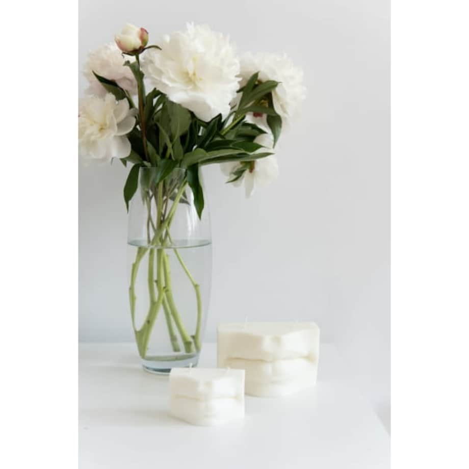 Świeca sojowa usta Dawid Lips S, 110 g, INSPIRA