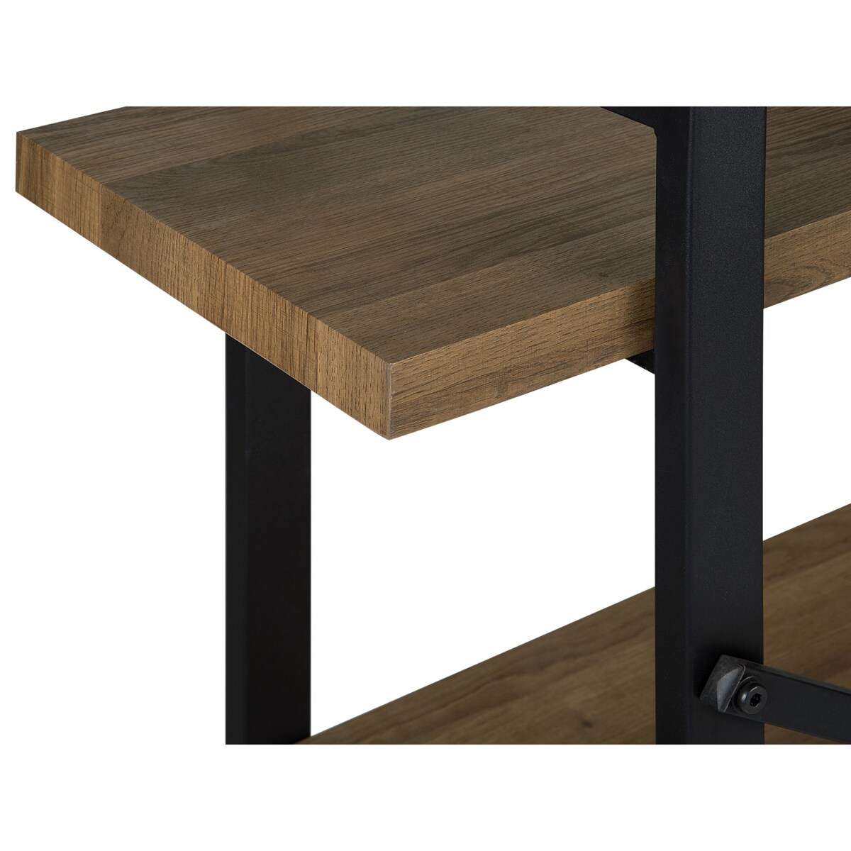 Regał 3 półki ciemne drewno TIMBER