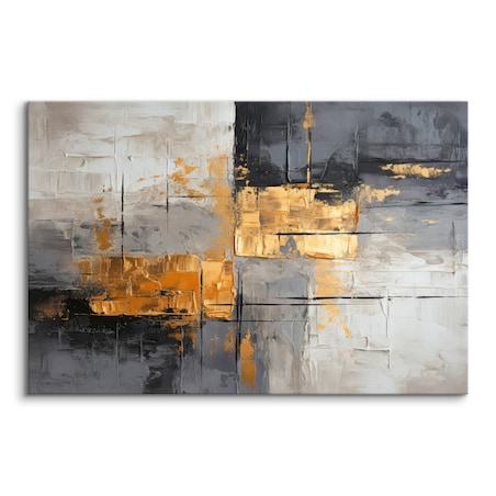 Obraz Canvas Do Salonu Abstrakcja Imitacja Farby Styl Glamour 70x50cm