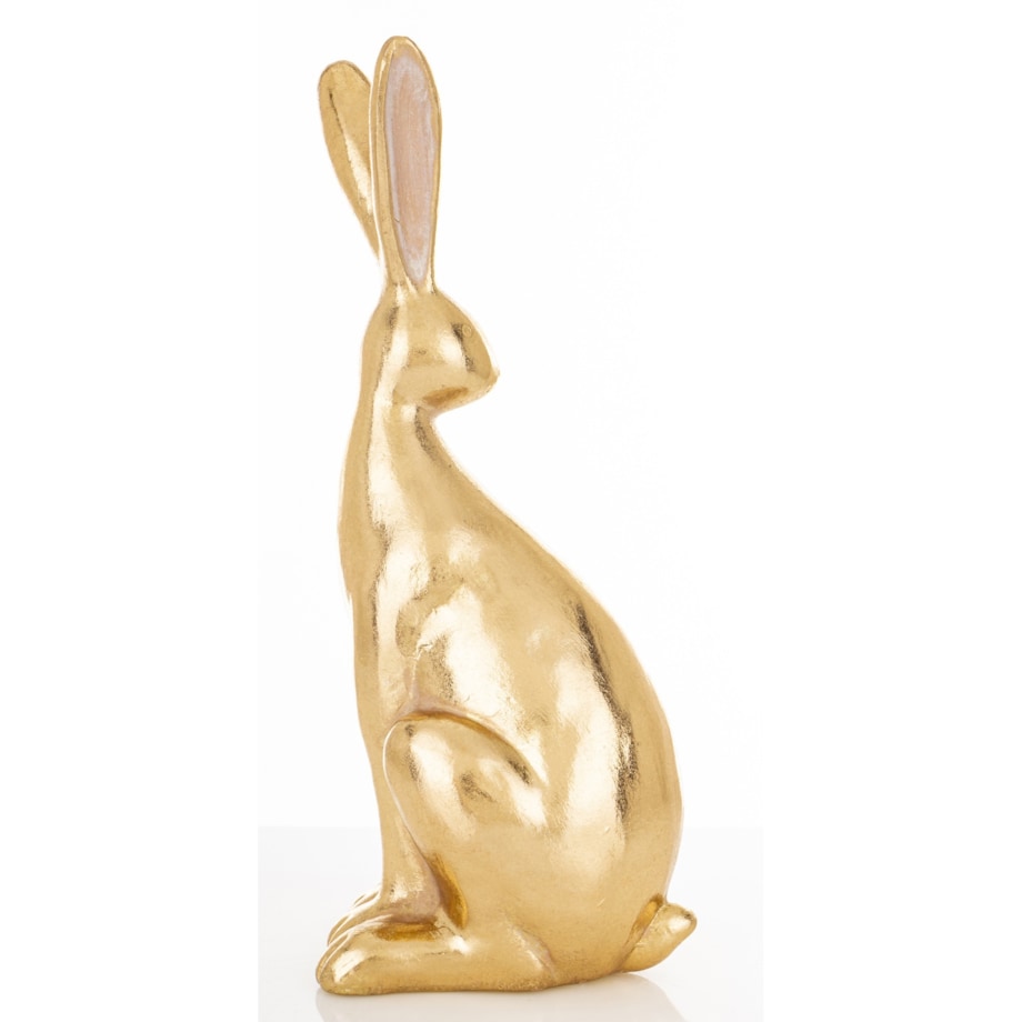 Dekoracja - złoty królik 30x10x12 cm SVELTA