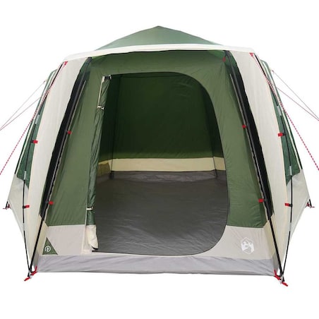 vidaXL Namiot campingowy Zielony 420 x 420 x 227 cm Poliester
