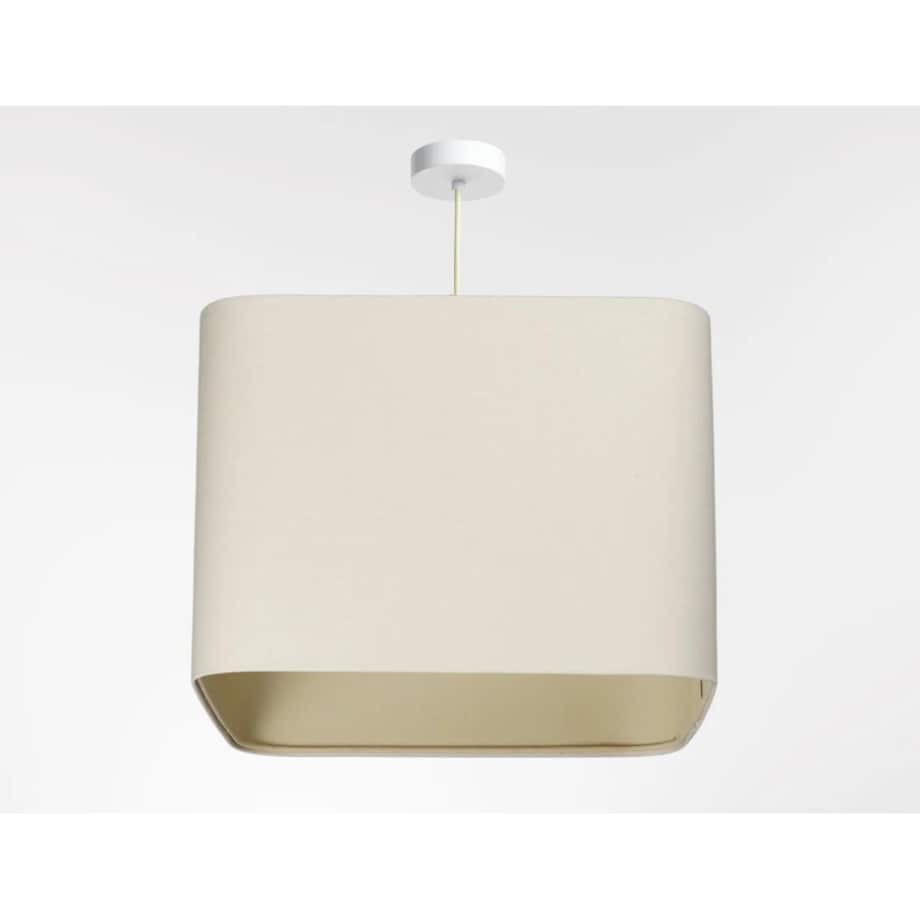 Lampa wisząca KWADRO LEN 011-40w25 kremowa