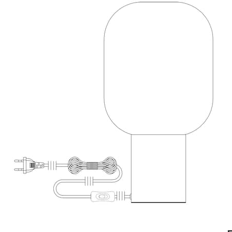 Nocna lampa sypialniana Brooklyn 107482 nowoczesna biała czarna